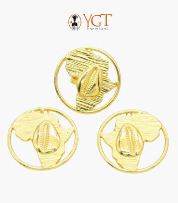 Africauris ring and earrings set