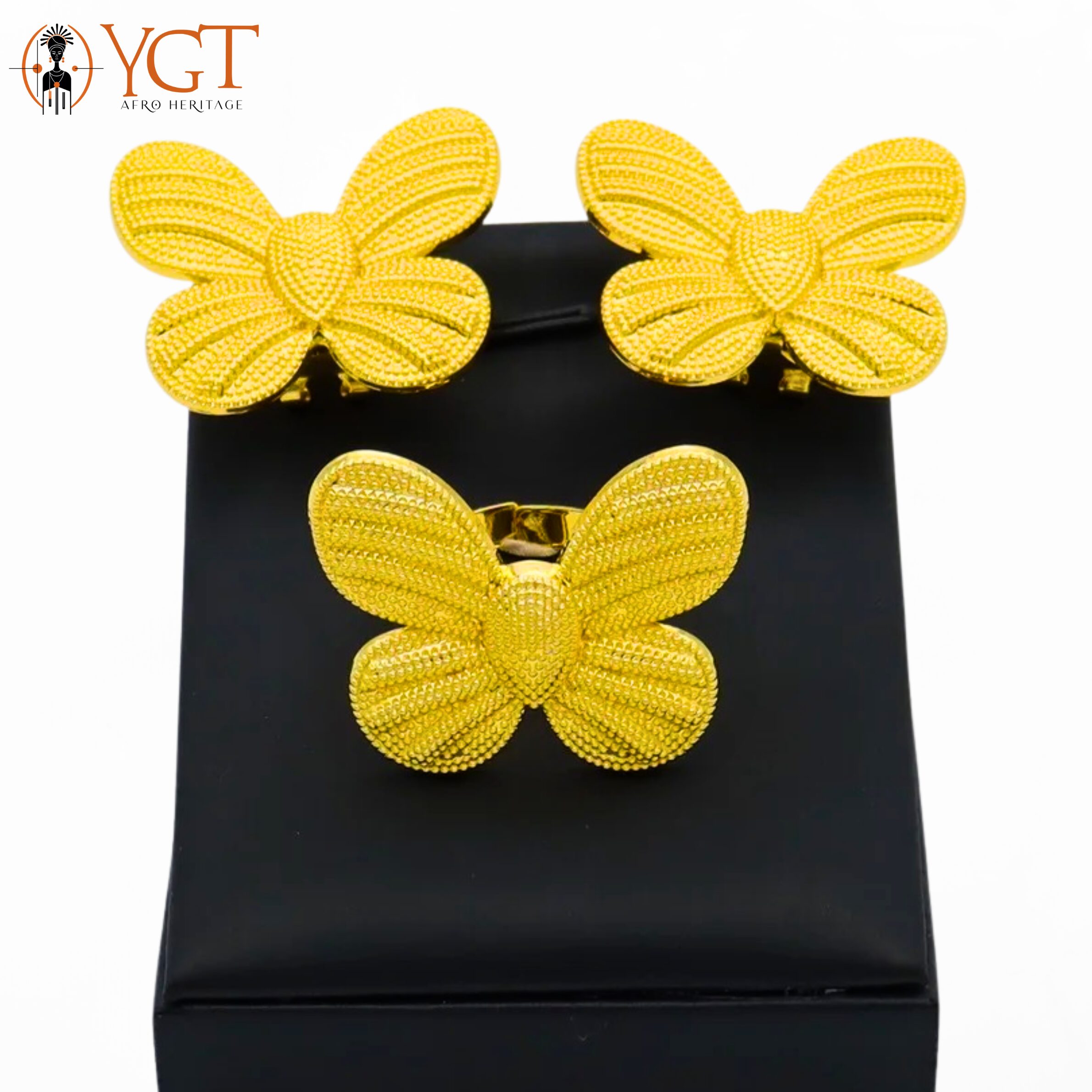 Papillon (Earrings + Ring Set)